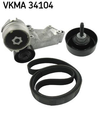 Kit de courroie d'accessoire (Courroie d’alternateur) SKF VKMA 34104